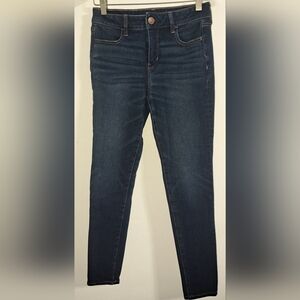 American Eagle Outfitters Dark Blue Skinny Jeans The Dream Jean Hi-rise Jeggings